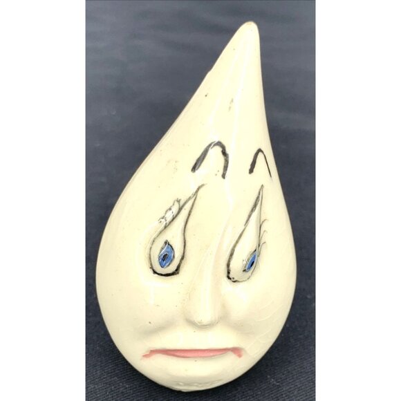 Drip and Drop Salt Pepper Shakers Anthropomorphic Onion Garlic MCM Ceramic 3" - Picture 5 of 9